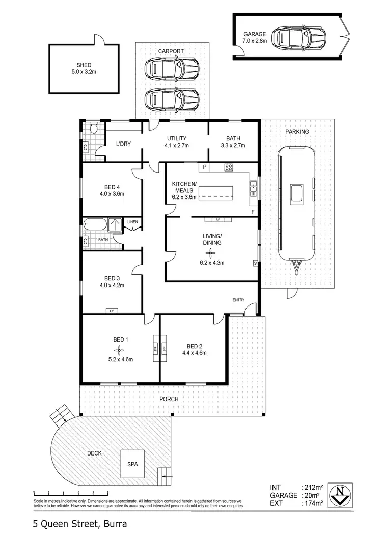 Floorplan of Homely house listing, 5 Queen Street, Burra SA 5417