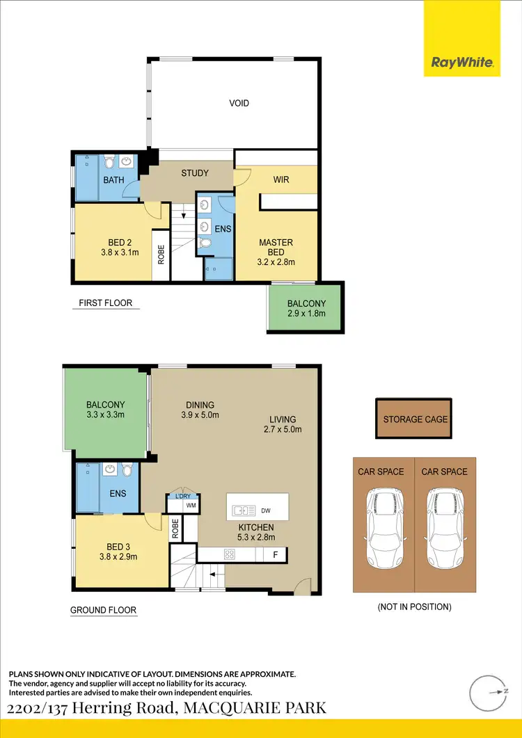 Floorplan of Homely apartment listing, 2202/137 Herring Road, Macquarie Park NSW 2113