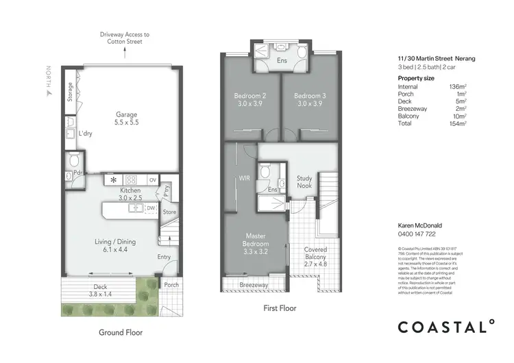 Floorplan of Homely townhouse listing, 11/30 Martin Street, Nerang QLD 4211