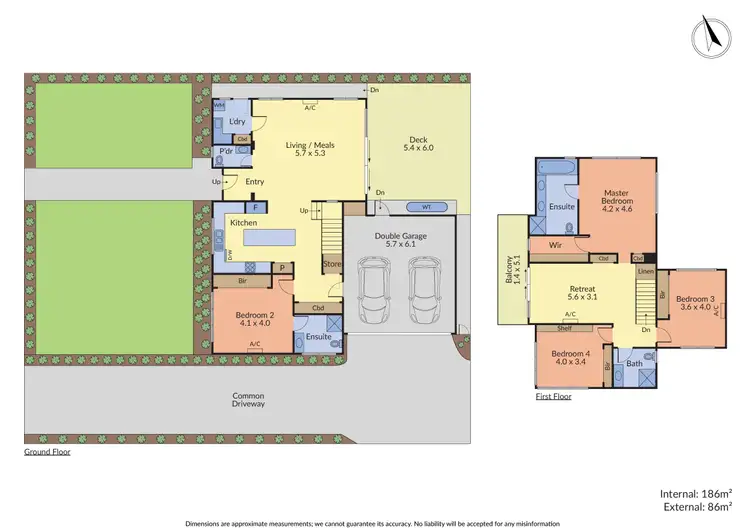 Floorplan of Homely townhouse listing, 1/13 Tulip Crescent, Boronia VIC 3155