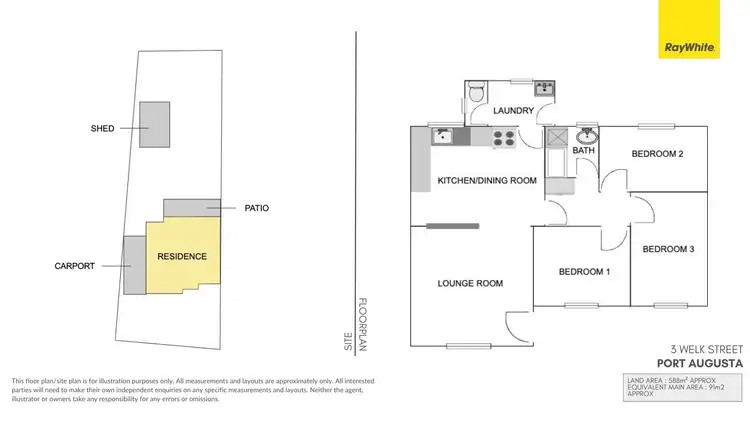 Floorplan of Homely house listing, 3 Welk Street, Port Augusta SA 5700