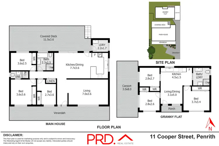 Floorplan of Homely house listing, 11 & 11A Cooper Street, Penrith NSW 2750