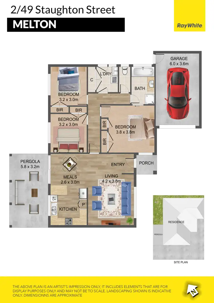 Floorplan of Homely house listing, 2/49 Staughton Street, Melton South VIC 3338