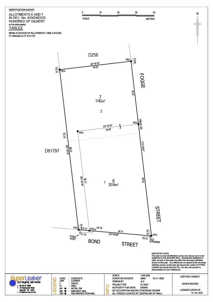Floorplan of Homely land listing, Proposed Allotment 6 Fogge Street, Tarlee SA 5411