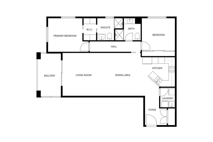 Floorplan of Homely apartment listing, 17/6 Cunningham Street, Griffith ACT 2603