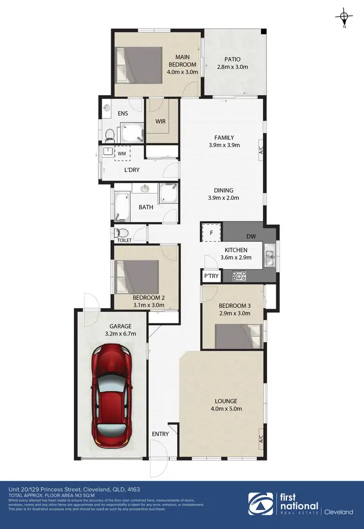 Floorplan of Homely unit listing, 20/129 Princess Street, Cleveland QLD 4163