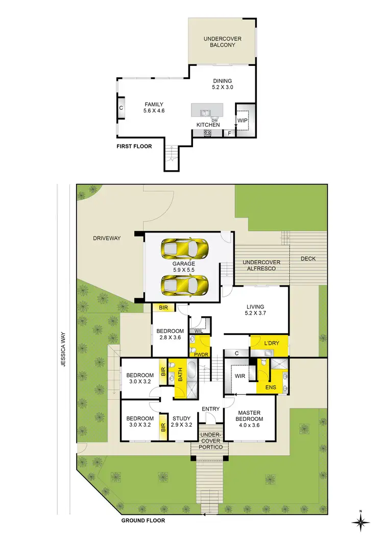 Floorplan of Homely house listing, 10 Annmaree Road, Highton VIC 3216