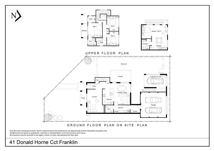 Floorplan of Homely house listing, 41 Donald Horne Cct, Franklin ACT 2913