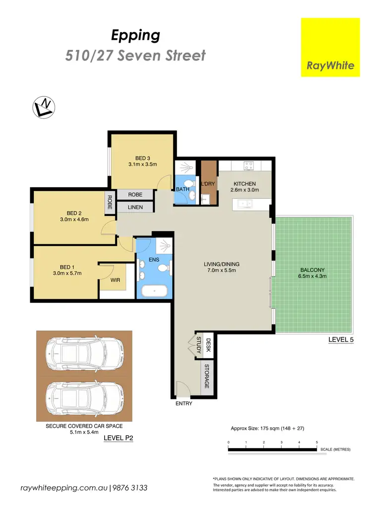 Floorplan of Homely apartment listing, 510/27 Seven Street, Epping NSW 2121