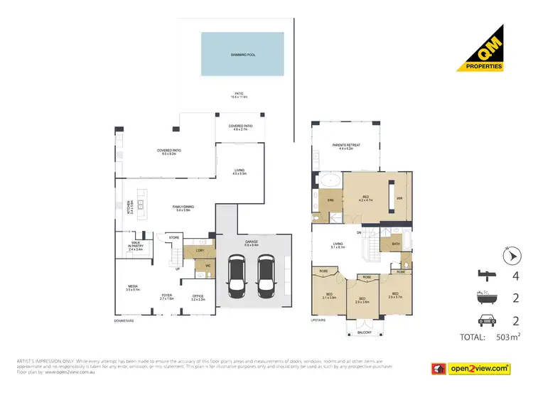 Floorplan of Homely house listing, 77 Marina Boulevard, Banksia Beach QLD 4507