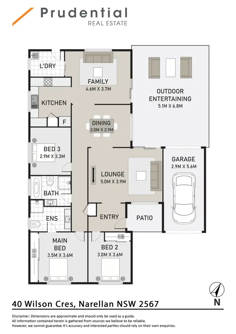 Floorplan of Homely house listing, 40 Wilson Crescent, Narellan NSW 2567