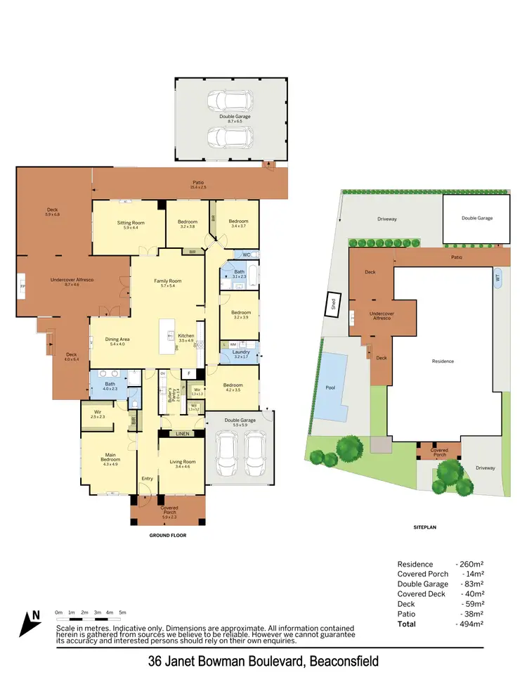 Floorplan of Homely house listing, 36 Janet Bowman Boulevard, Beaconsfield VIC 3807