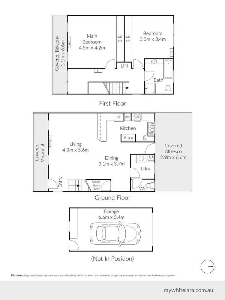 Floorplan of Homely house listing, 1/20-22 Scarlett Grove, Lara VIC 3212