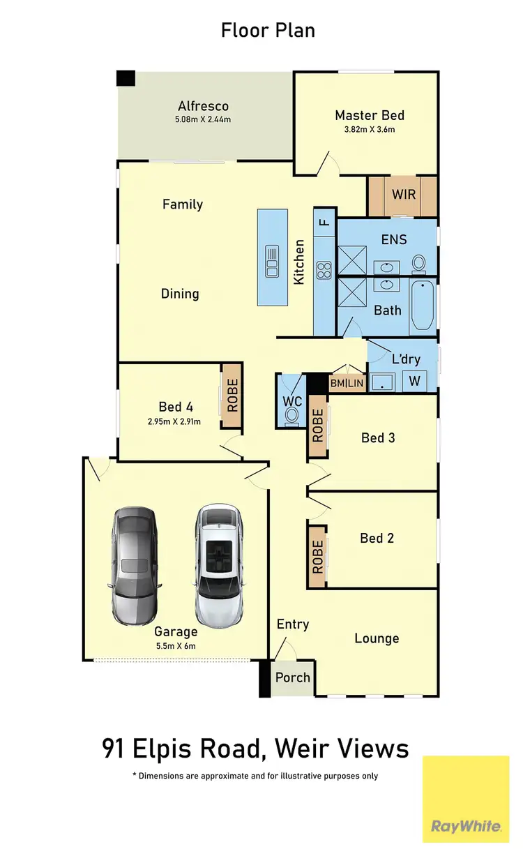 Floorplan of Homely house listing, 91 Elpis Road, Weir Views VIC 3338