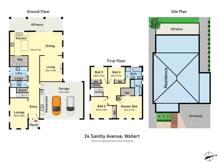 Floorplan of Homely house listing, 24 Saintly Avenue, Wollert VIC 3750