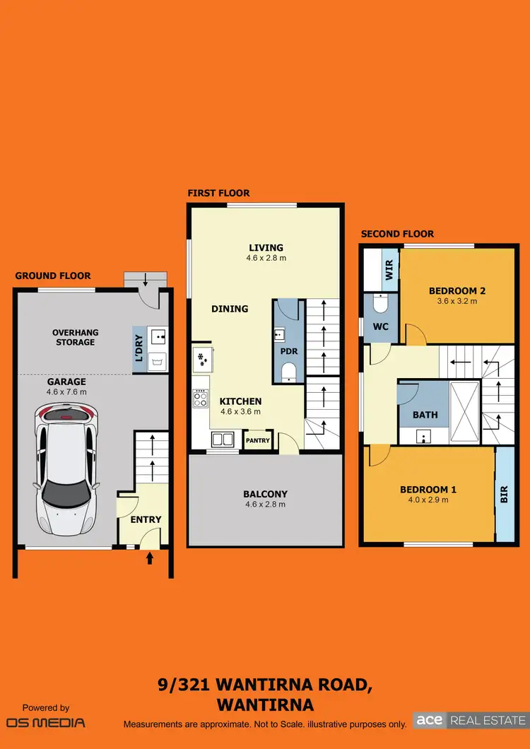 Floorplan of Homely townhouse listing, 9/321 Wantirna Road, Wantirna VIC 3152