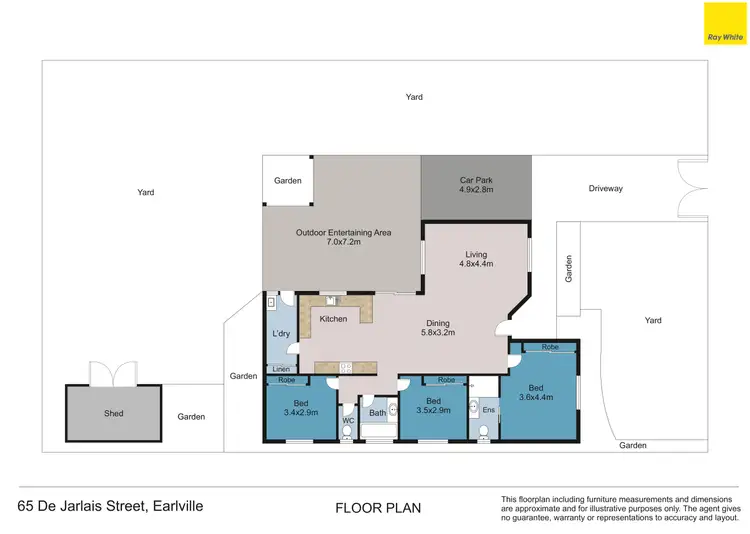 Floorplan of Homely house listing, 65 De Jarlais Street, Earlville QLD 4870