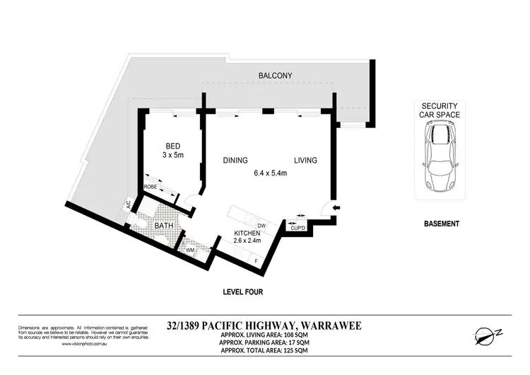 Floorplan of Homely unit listing, 32/1389 Pacific Highway, Warrawee NSW 2074