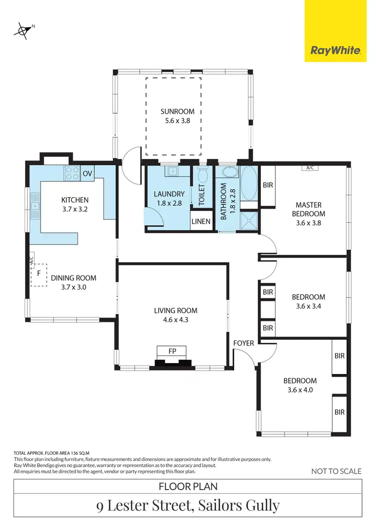 Floorplan of Homely house listing, 9 Lester Street, Sailors Gully VIC 3556