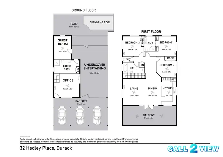 Floorplan of Homely house listing, 32 Hedley Place, Durack NT 830