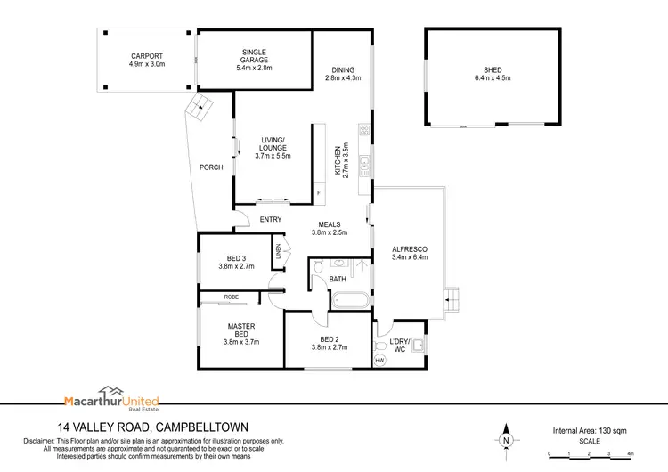Floorplan of Homely house listing, 14 Valley Road, Campbelltown NSW 2560
