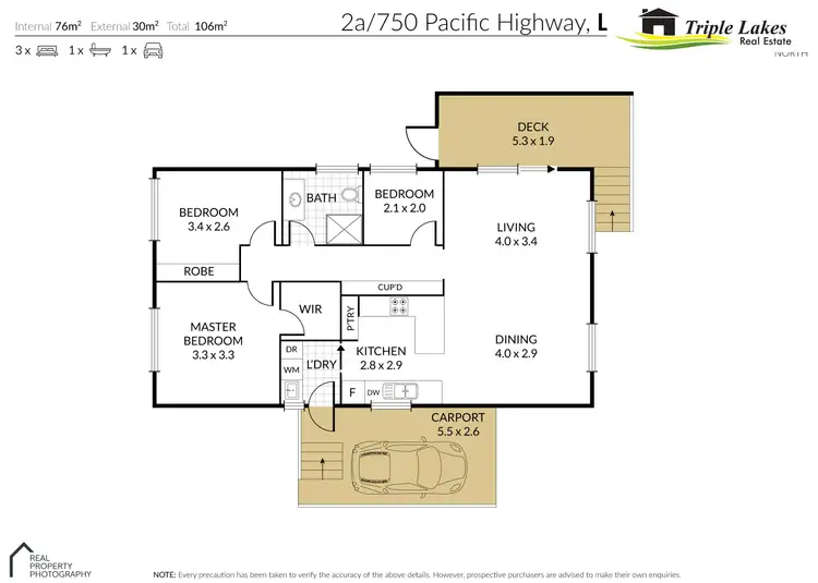Floorplan of Homely house listing, 2A/750 Pacific Highway, Lake Munmorah NSW 2259