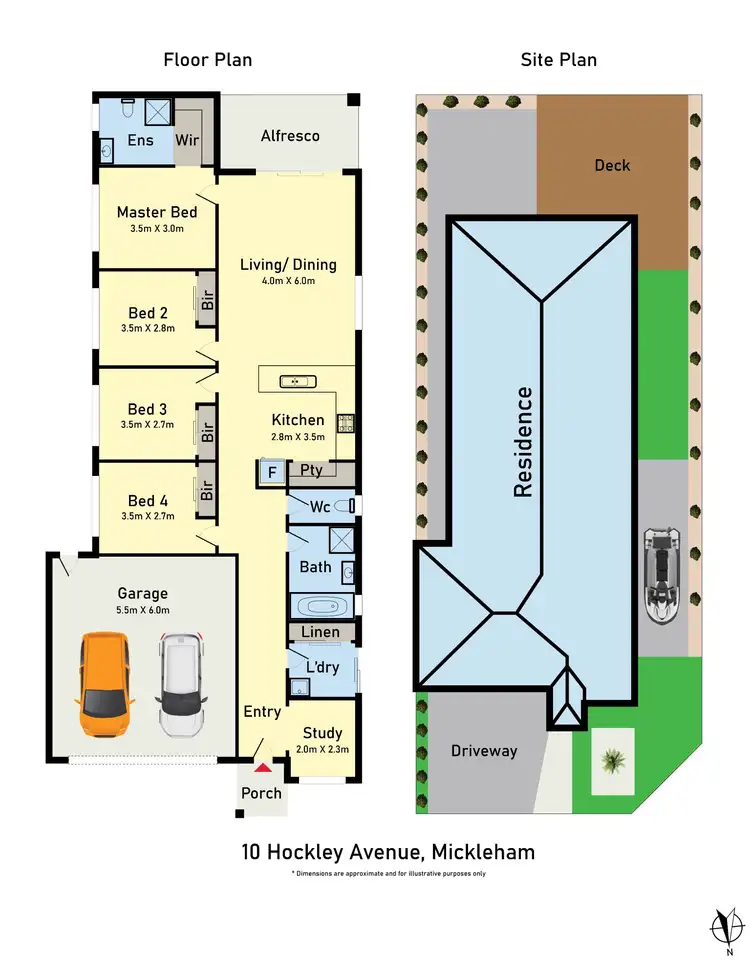 Floorplan of Homely house listing, 10 Hockley Avenue, Mickleham VIC 3064