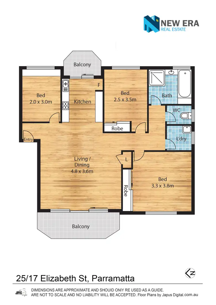 Floorplan of Homely apartment listing, 25/17 Elizabeth Street, Parramatta NSW 2150