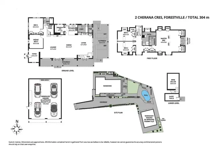 Floorplan of Homely house listing, 2 Cherana Crescent, Forestville NSW 2087
