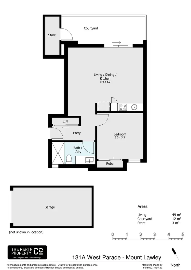 Floorplan of Homely apartment listing, 131A West Parade, Mount Lawley WA 6050