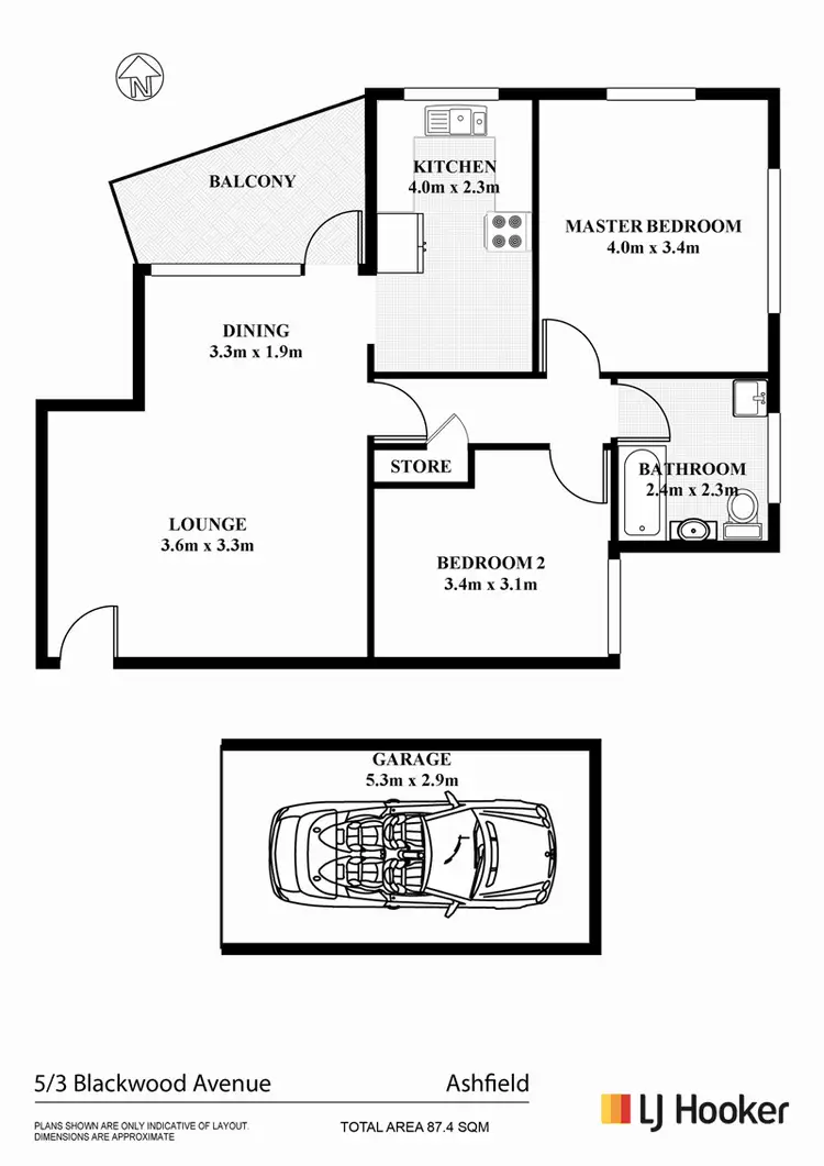 Floorplan of Homely apartment listing, 5/3 Blackwood Avenue, Ashfield NSW 2131