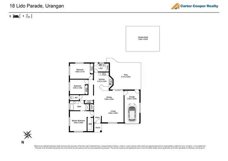 Floorplan of Homely house listing, 18 Lido Parade, Urangan QLD 4655