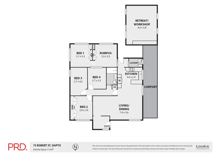 Floorplan of Homely house listing, 75 Robert Street, Dapto NSW 2530