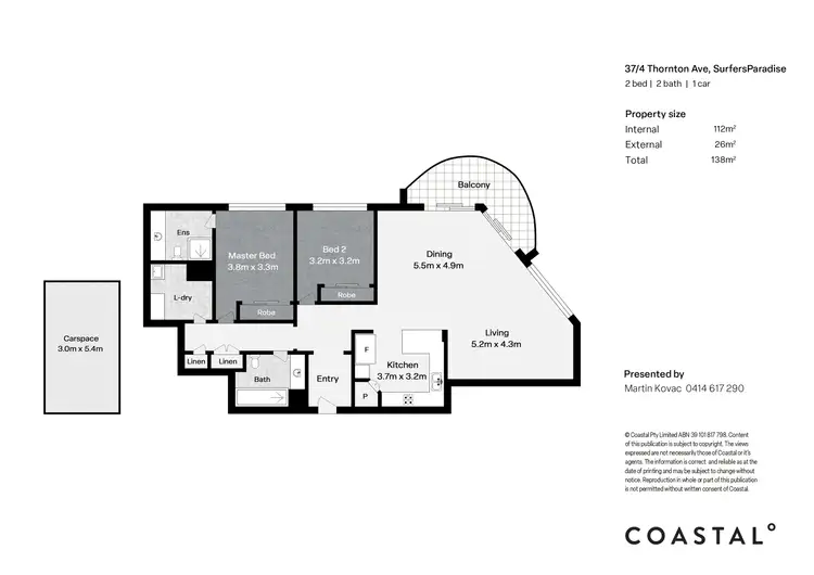 Floorplan of Homely apartment listing, 37/4 Thornton Street, Surfers Paradise QLD 4217