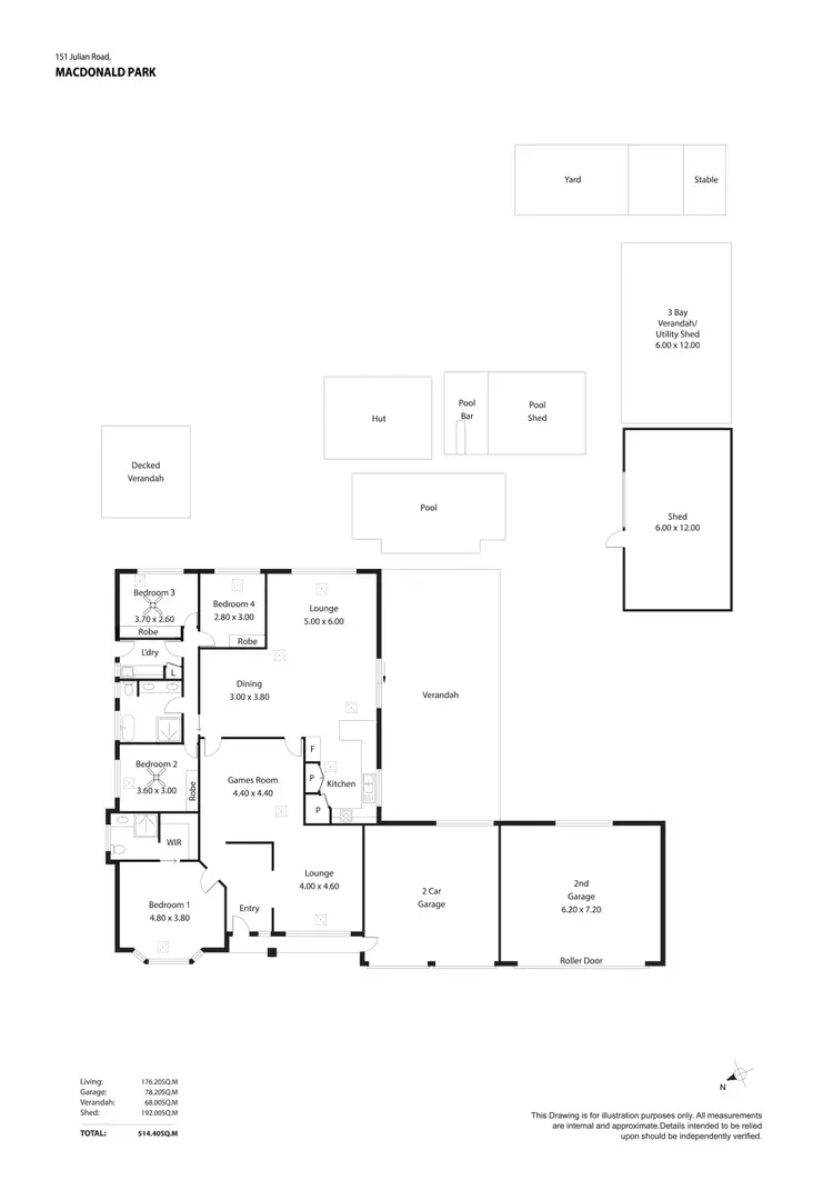 Floorplan of Homely house listing, 151 Julian Road, Macdonald Park SA 5121