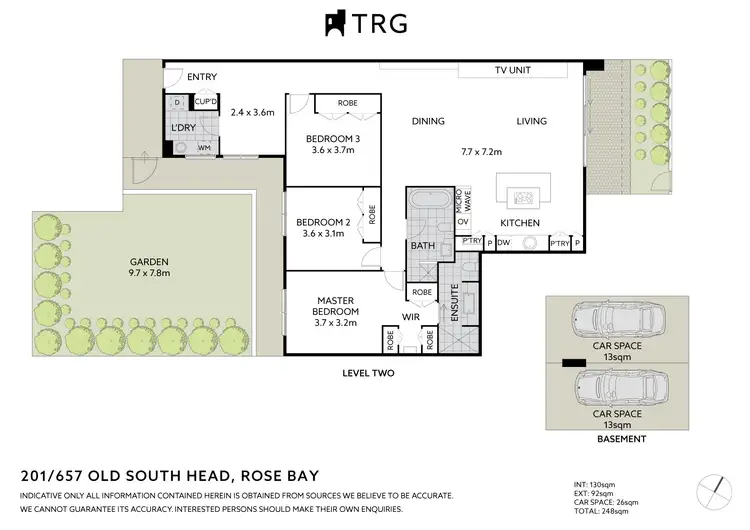 Floorplan of Homely apartment listing, 201/657 Old South Head Road, Rose Bay NSW 2029