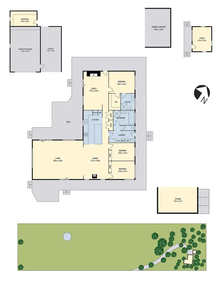 Floorplan of Homely house listing, 39 Porters Road, Kayena TAS 7270