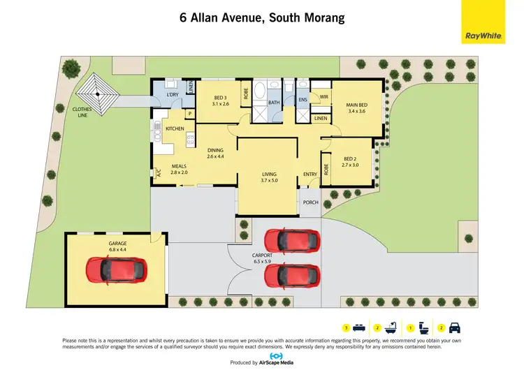 Floorplan of Homely house listing, 6 Allan Avenue, South Morang VIC 3752
