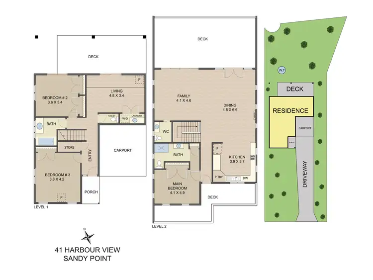 Floorplan of Homely house listing, 41 Harbour View, Sandy Point VIC 3959