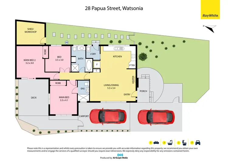 Floorplan of Homely house listing, 28 Papua Street, Watsonia VIC 3087
