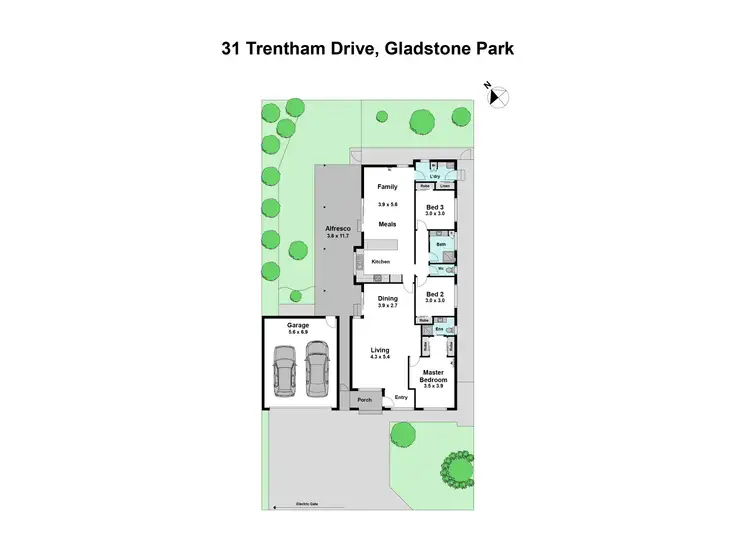 Floorplan of Homely house listing, 31 Trentham Drive, Gladstone Park VIC 3043
