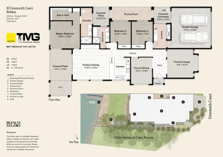 Floorplan of Homely house listing, 10 Greenwich Court, Robina QLD 4226