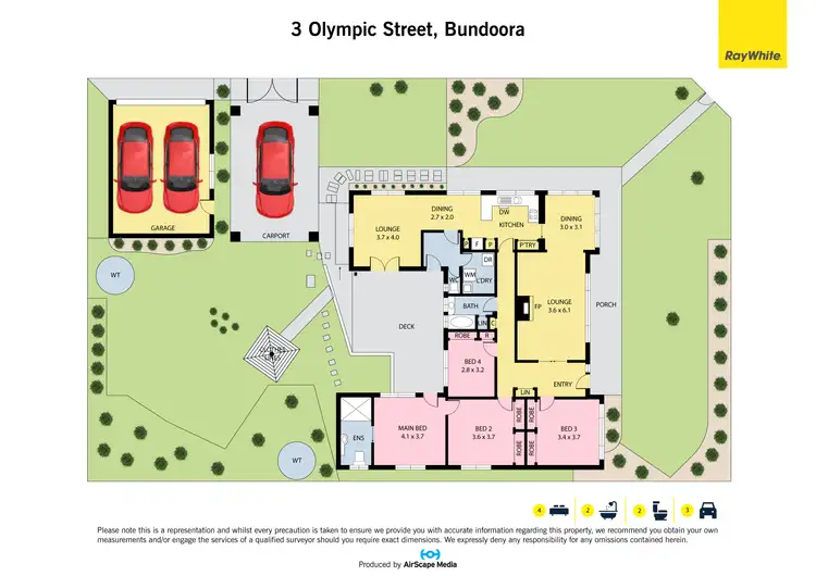 Floorplan of Homely house listing, 3 Olympic Street, Bundoora VIC 3083