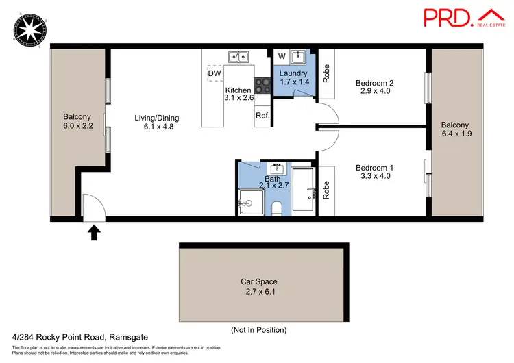 Floorplan of Homely unit listing, 4/284-290 Rocky Point Road, Ramsgate NSW 2217