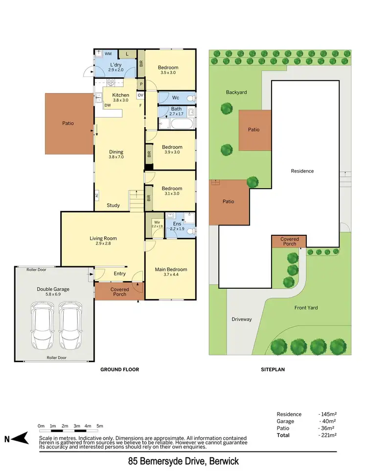 Floorplan of Homely house listing, 85 Bemersyde Drive, Berwick VIC 3806