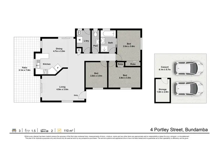 Floorplan of Homely house listing, 4 Portley Street, Bundamba QLD 4304