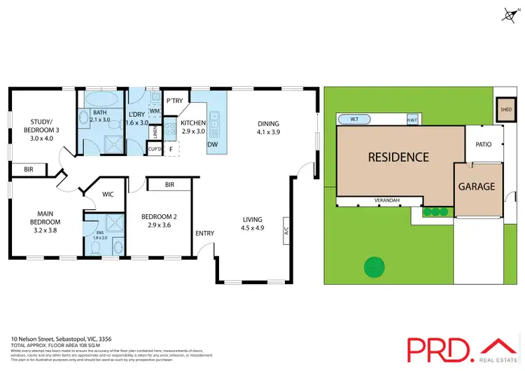 Floorplan of Homely house listing, 10 Nelson Street, Sebastopol VIC 3356