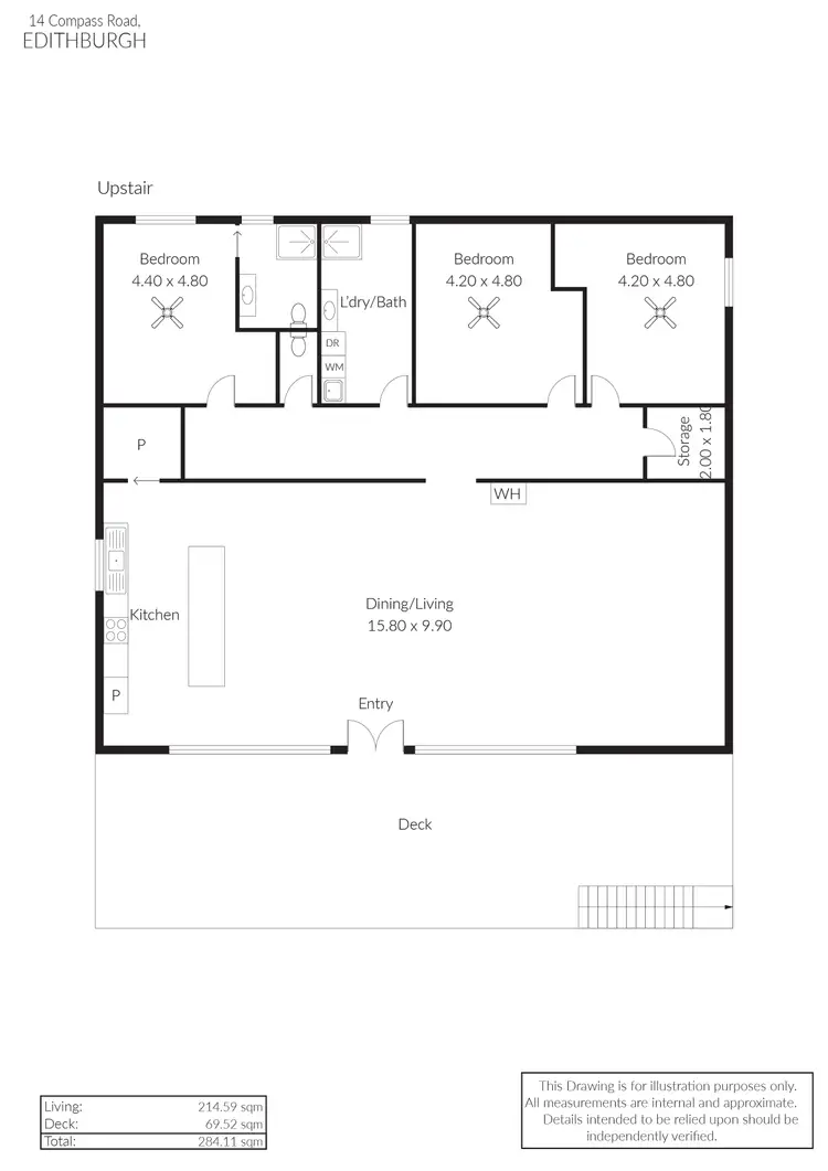 Floorplan of Homely house listing, 14 Compass Road, Edithburgh SA 5583