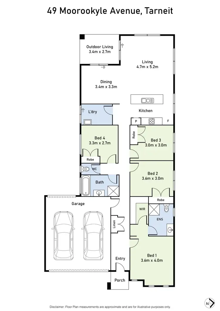 Floorplan of Homely house listing, 49 Moorookyle Avenue, Tarneit VIC 3029