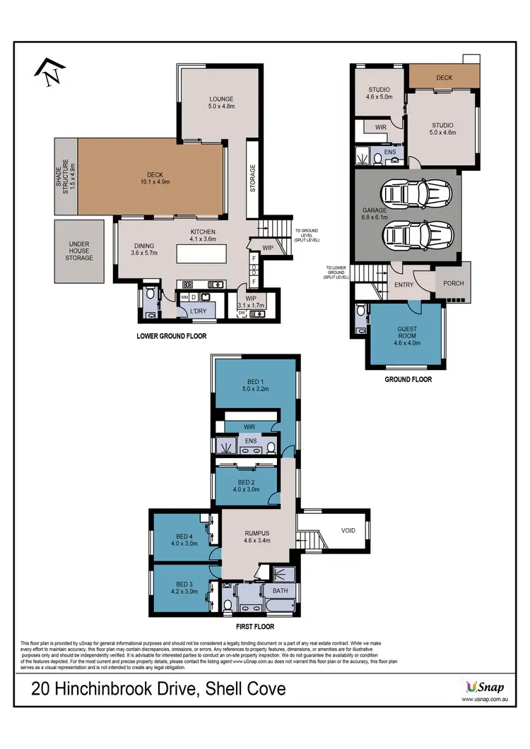 Floorplan of Homely house listing, 20 Hinchinbrook Drive, Shell Cove NSW 2529